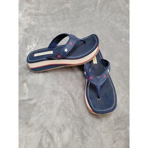 Lower East Side Flip Flops Womens Sandals Chunky‎ Platform USA Stars 8.5